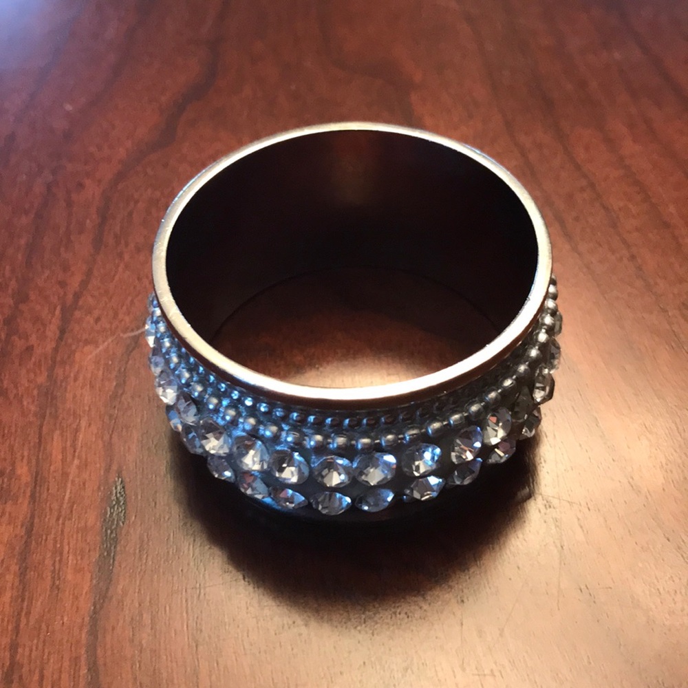 Crystal napkin rings—set of 4